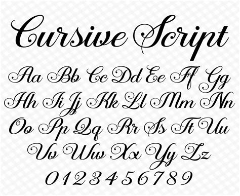 whats a cursive font